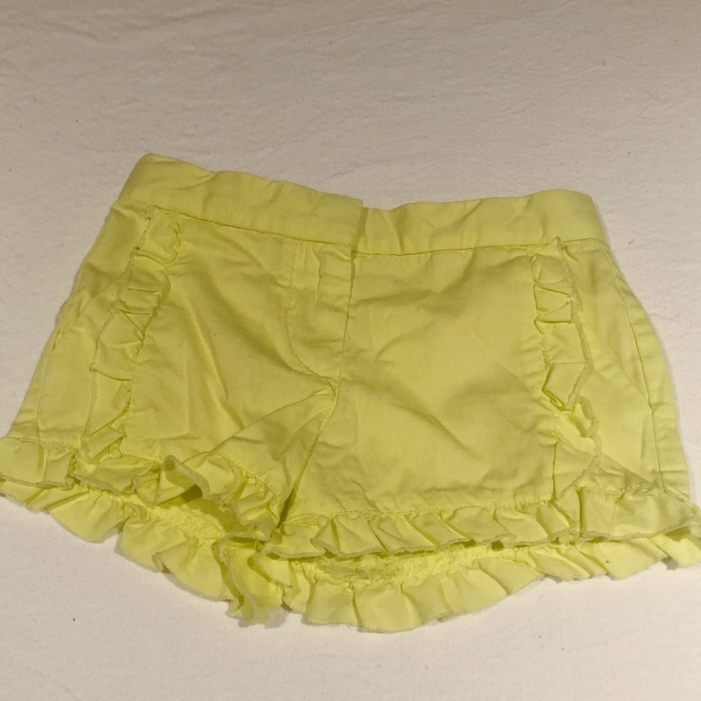 Neon Yellow Girls Crewcut Shorts Size 6